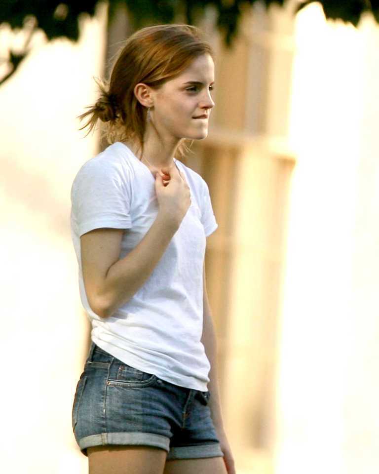 celebritygallery: Emma Watson - Leggy at Brown University in Rhode Island