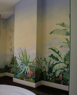 PINTURA DECORATIVA BEGITRICK: Decoración mural para un cuarto de baño