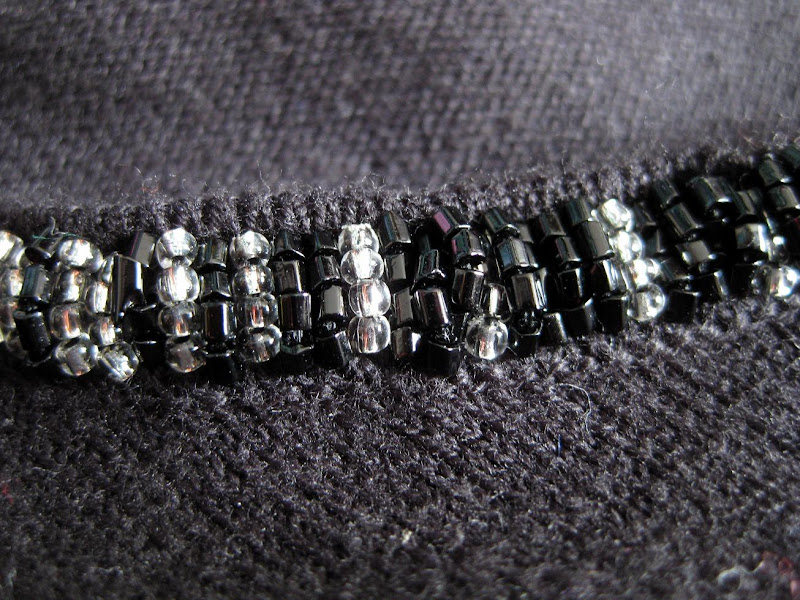 operation: salvage wardrobe, beaded cardigan