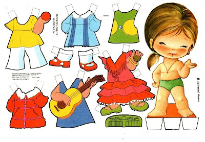 Bonecas de Papel - Paper Dolls - Muñecas Recortable