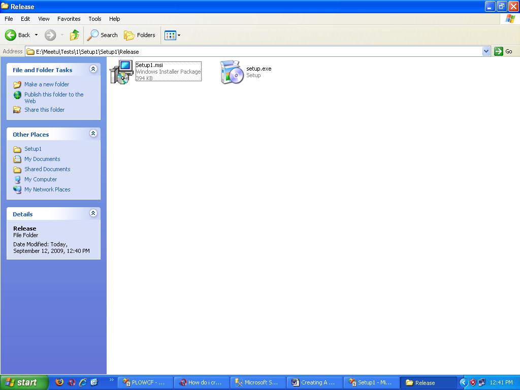 Meetu s Desk Meetu Choudhary Creating A Setup For A Windows Application