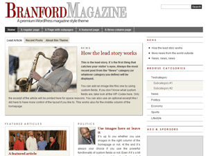 BranfordMagazine Wordpress template BranfordMagazine Wordpress template
