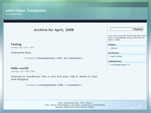 Aero Green Wordpress template Aero Green Wordpress template