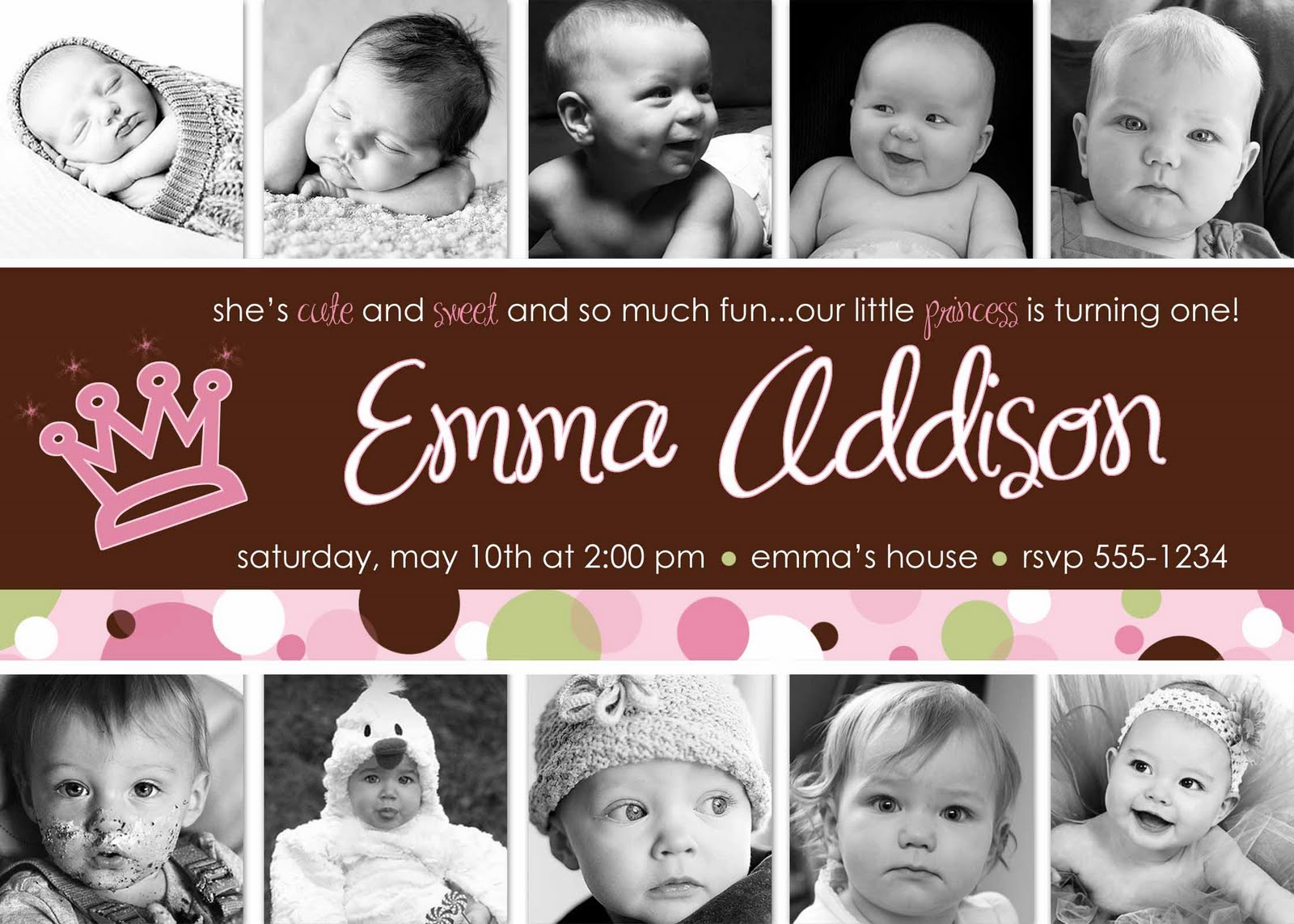 OopsieDaisy Greetings: Girl's Birthday Invitations
