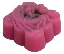 Pink jelly mooncake with red-bean paste filling