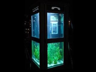 Aquarium Telephone Booth in France