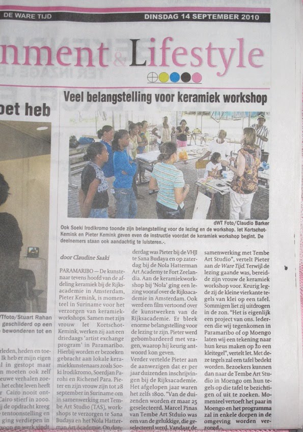 suriname 14 september, Item in De Ware Tijd suriname 14 september, Item in De Ware Tijd