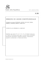 Disegno Di Legge Costituzionale