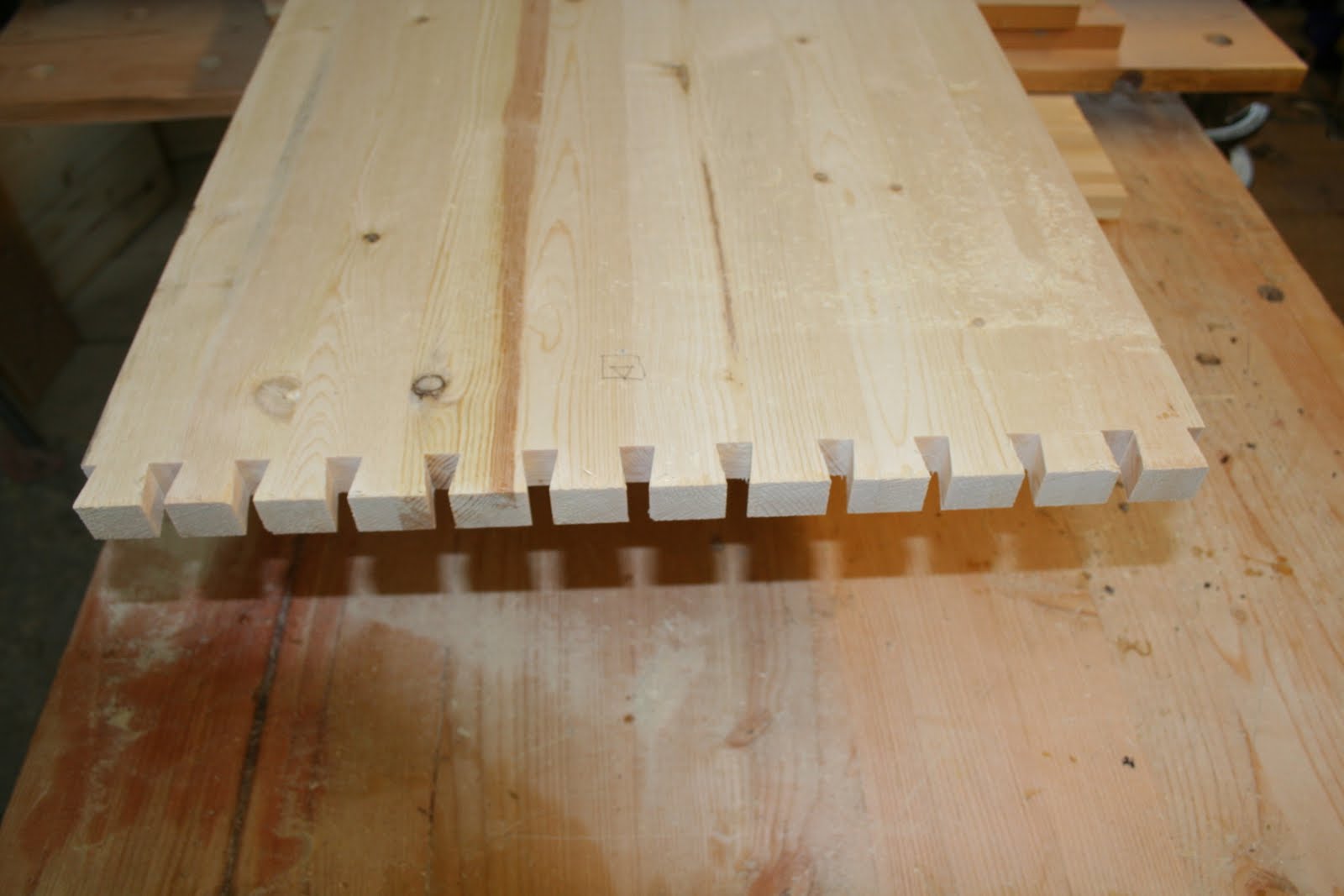 A Box for Owen Cutting the dovetail corners