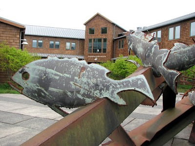 Fish Sculpture at Seafood Center, Astoria