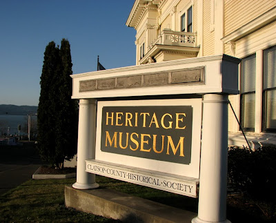 Old Sign of the Heritage Museum, Astoria, Oregon