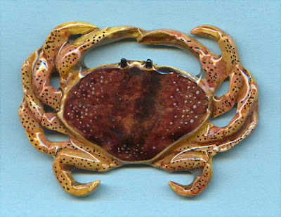Dungeness Crab Jewelry (Pin, Tie Tack)