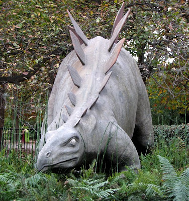 Stegosaurus Sculpture at the Paleontology Museum, Jardin des Plantes, Paris