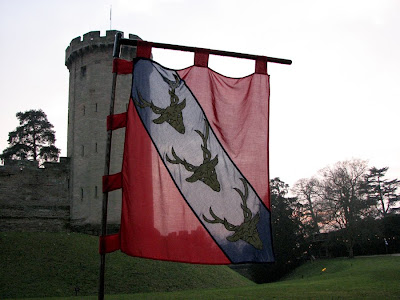Stag-head Flag at Warwick Castle, England