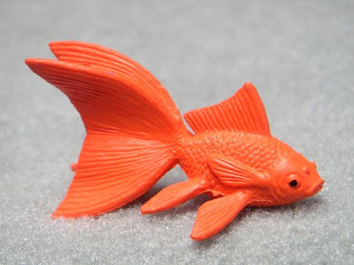 Plastic fantail goldfish - toy goldfish
