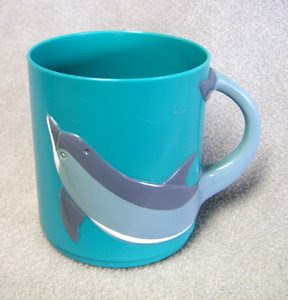 Dolphin plastic drinking cup for children