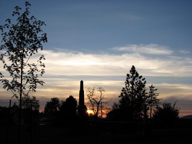 Sunset, Pioneer Cemetery, Astoria, Oregon