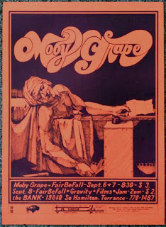 Moby Grape poster from The Bank in Torrance