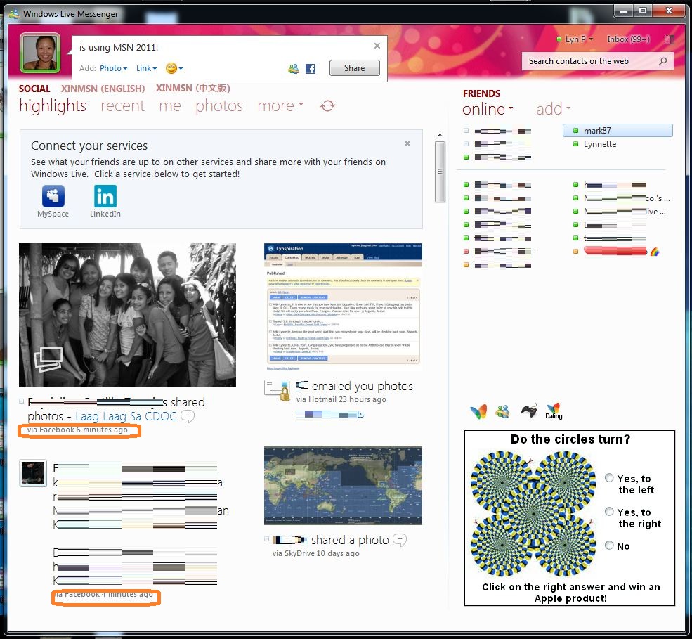 Lynspirations: Windows Live Essentials 2011 Screenshots
