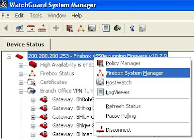 Blu3yyTech: WatchGuard (Firebox) Manager