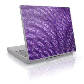Purple Big Dot Laptop Skin