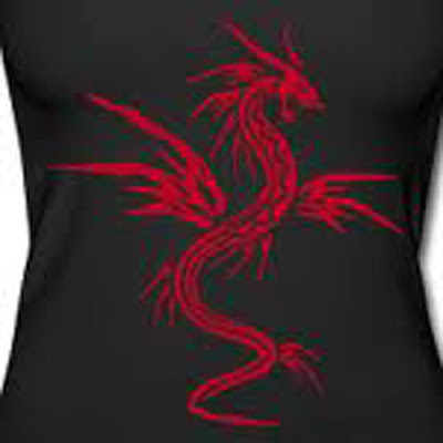 Red, Black, Dragon, Style, Graffiti, Design, Gallery, Red and Black Dragon