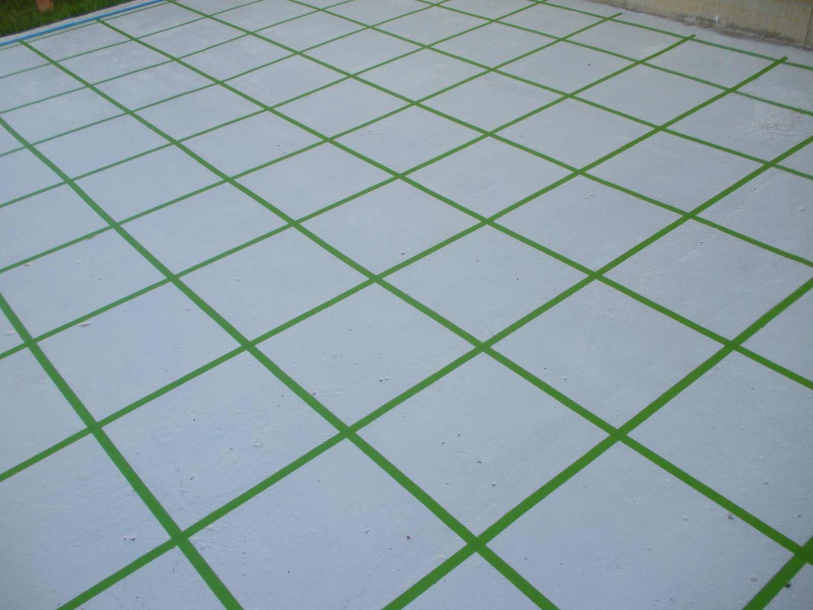 Keep Calm and Decorate Painted Patio Tiles