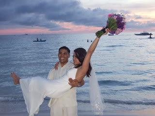 Imagini Filipine: nunta pe plaja