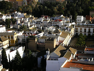 Imagini Andaluzia: Alcazar Sevilla vazut din Giralda