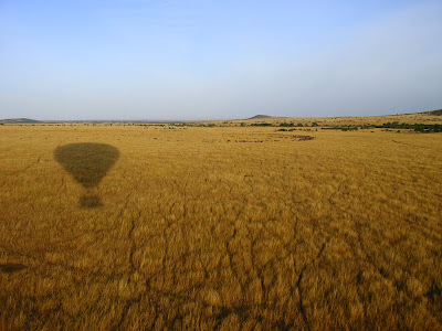 Cu balonul peste savana
