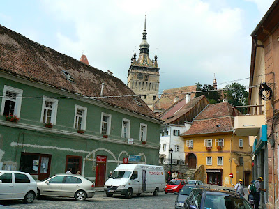 Imagini Romania: spre Turnul cu Ceas Sighisoara