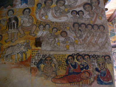 Imagini Etiopia: picturi murale la Abraha Atsbeha Tigray