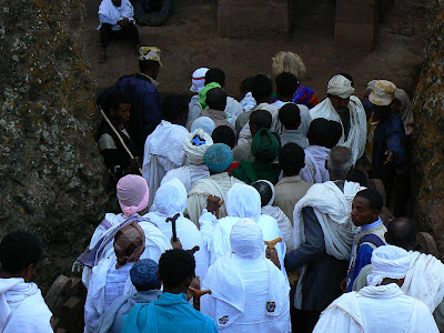 Imagini Etiopia: pelerini la Lalibela