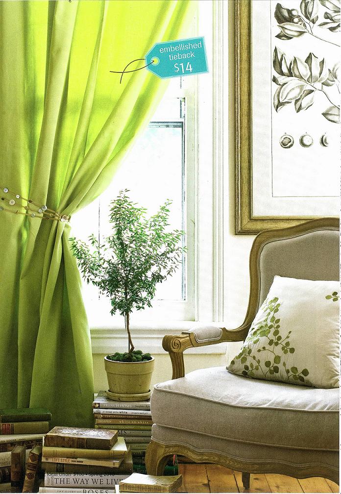 Red Door Home Ideas for Dressing Up Store Bought Curtains Part 2