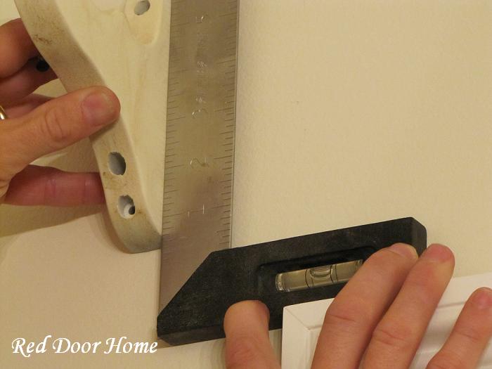 Red Door Home How to Install Drapery Hardware Brackets