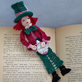 Mad Hatter Reading Character Bookmark PDF Pattern