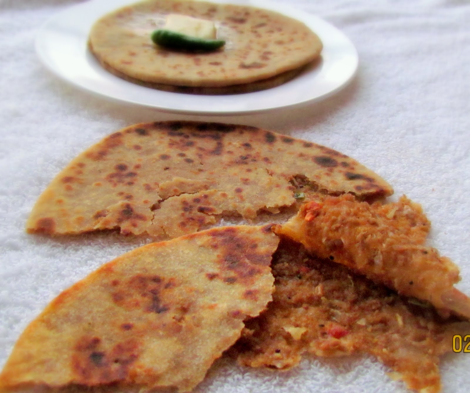 Savitha's Kitchen Keema Paratha Minced Meat Paratha