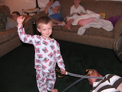 Luke & Alan playing "swords"