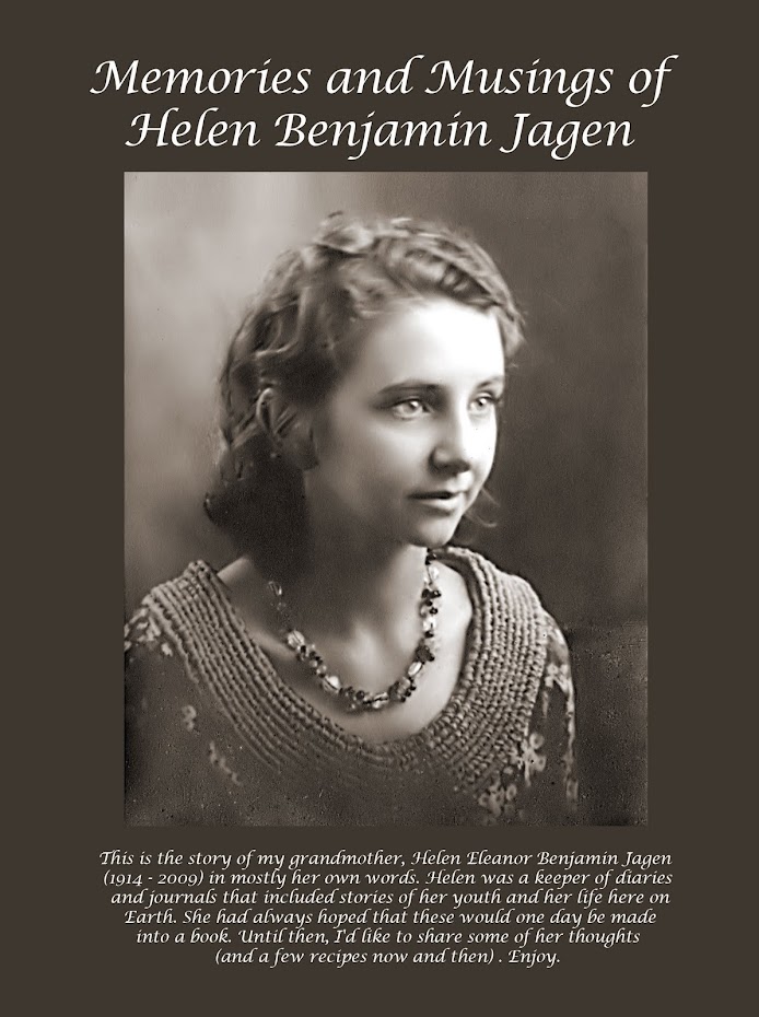 ...Memories and Musings of  Helen Benjamin Jagen