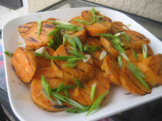 grilled sweet potato salad and some awards