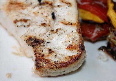 Grilled Rosemary Swordfish with Capers