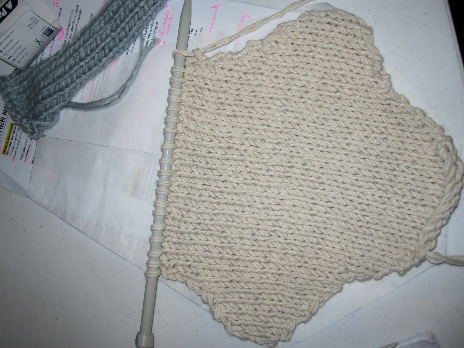 AMELIA AGOSTA Hand knitted underwear.