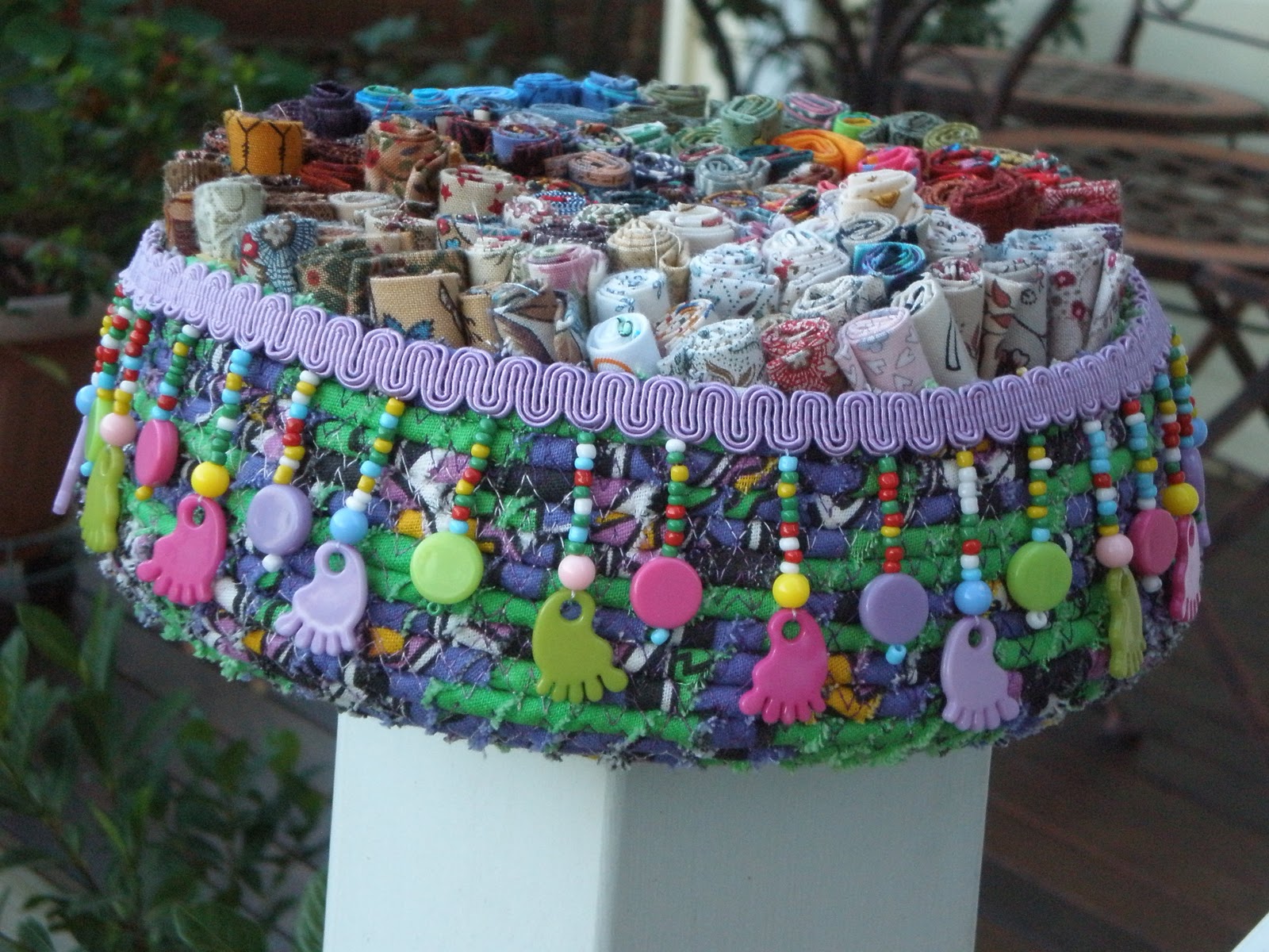 Quilting By Celia Goals for 2011 and Fabric Rope Basket