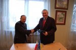 підписання угоди про співпрацю між містами Челядзь та Жидачів