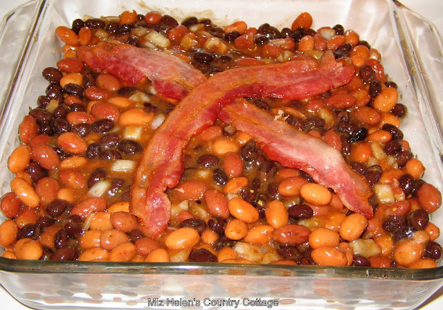 Whats For Dinner Next Week: Three Bean Bake at Miz Helen's Country Cottage
