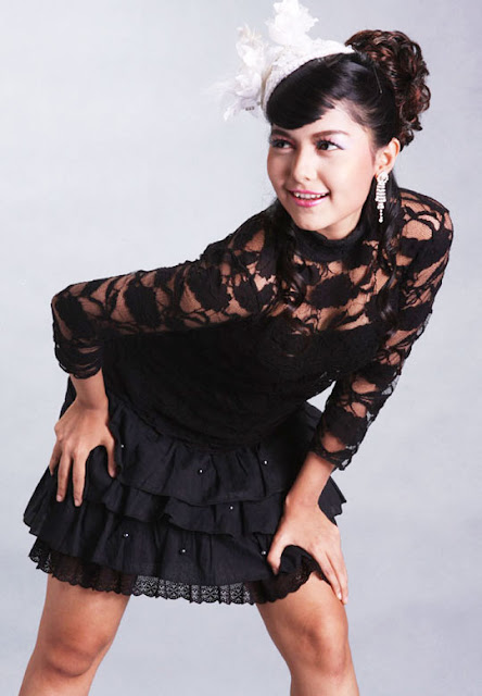 Myanmar Cute Model And Singer Yadanar Mai With Sexy Black