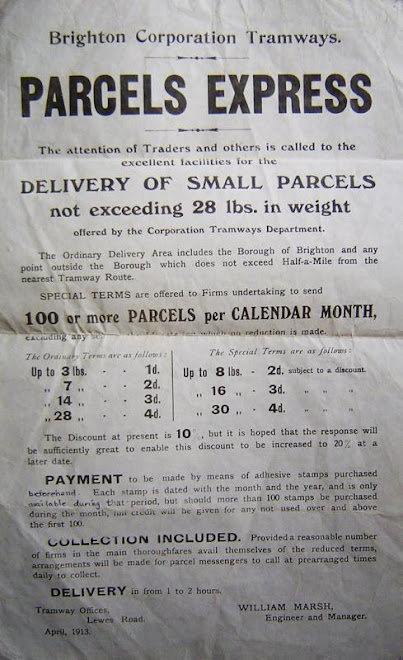 parcels service advert