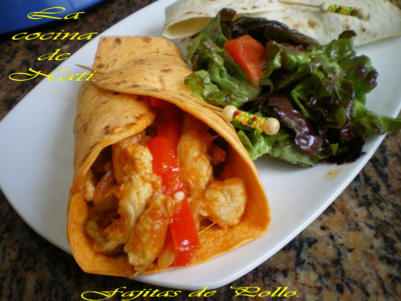 La Cocina de Nati. FAJITAS DE POLLO Y VERDURAS.