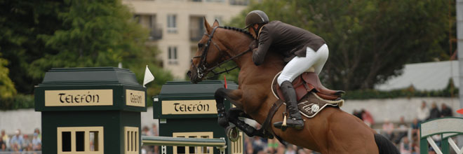 The Dublin Horse Show international competition