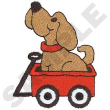 Puppy in Wagon